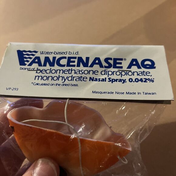 PHARAMACEUTICAL ADVERTISING Nasal Spray VANCENASE AQ Tiger Nose Face PROMO - Picture 3 of 4